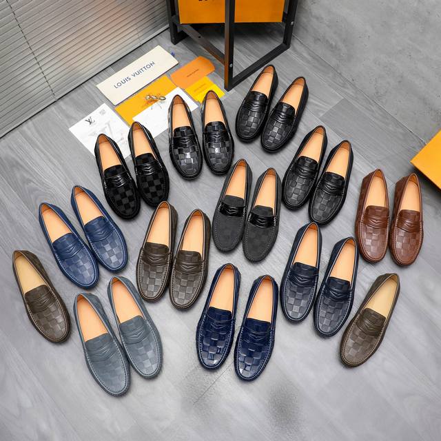 商品商标 Louis Vuitton 路易威登 套脚鞋 正码码数: 38-44 商品材料 精选 头层牛皮鞋面 猪皮内里 橡胶