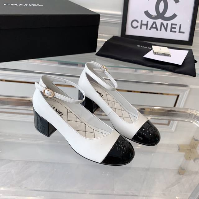 Chanel新款拼玛色丽珍单鞋 时尚的圈绝绝子 搭配演将绎着细致极简 永不去褪的经元典素 牛皮鞋面 羊皮内里 意大利真皮大底 Size: 34 41 34 40