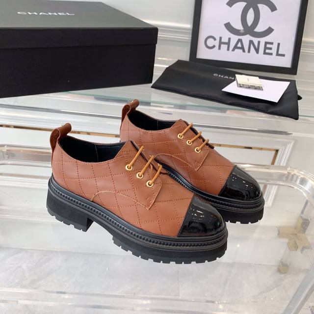 Chanel新款菱格单鞋 四季必备单品 优雅名缓气质 上脚超好看超有气质 进口牛皮鞋面 羊皮垫脚 原版开模大底 Size:35-40