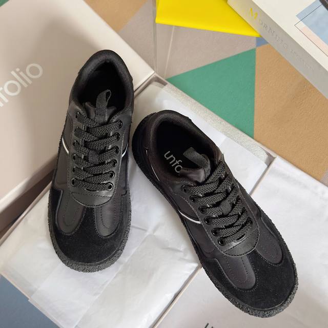 顶级版本 Unfolio 小众品牌cross-Trainer系列 德训鞋 休闲 运动鞋 原版购入开发 做货 柔软细腻的特点与时尚潮流的布面相结合 使其既有超高的