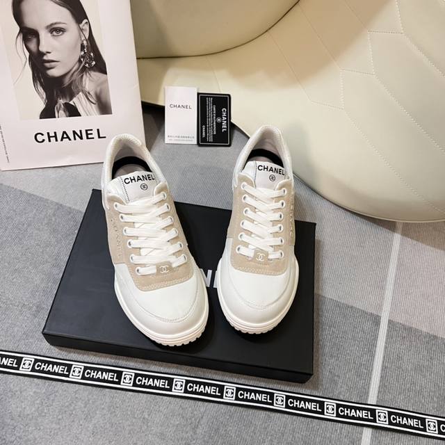 出厂价 Chanel 香奈儿2024顶级专柜 新款限定 官网上新 独家首发 香奈儿24Ss-初夏阿甘鞋 休闲鞋 运动鞋 Chanel24K Chanel运动鞋