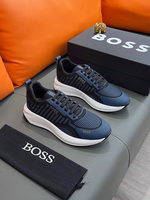 商品名称 Boss 波士 正规码数: 38-44 休闲鞋 商品材料 精选 网布鞋面 舒适羊皮垫脚 原厂大底
