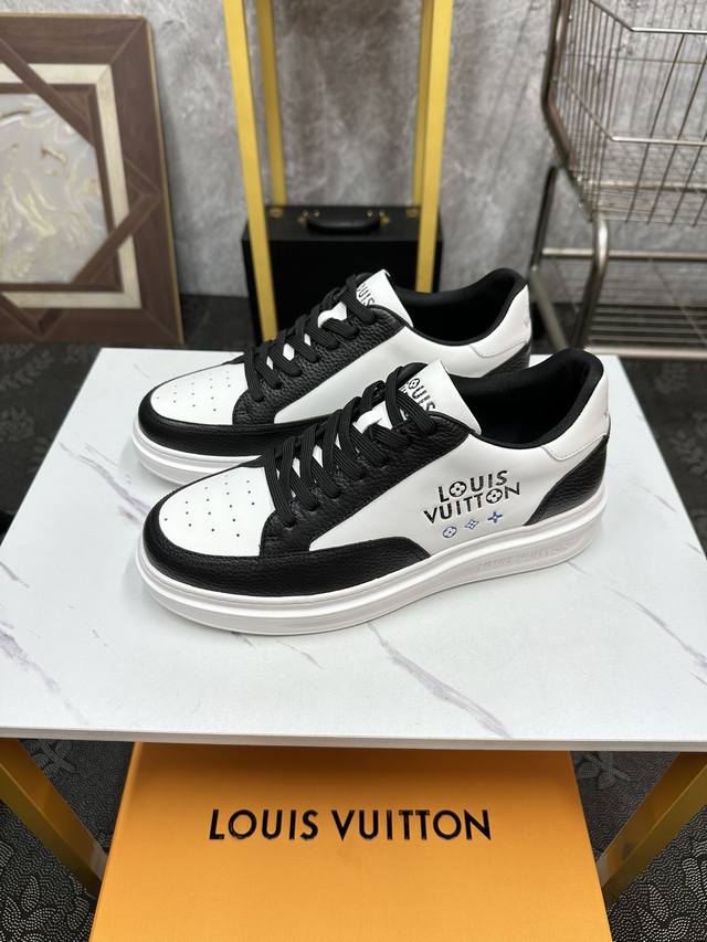 Louis Vuitton 路易威登 顶级代购男士最新专柜同步发售，意大利进口原版品牌▲▲丝绸小牛皮 凸显高端 贵气 档次 做工考究 意大利进口水染牛皮内里 鞋
