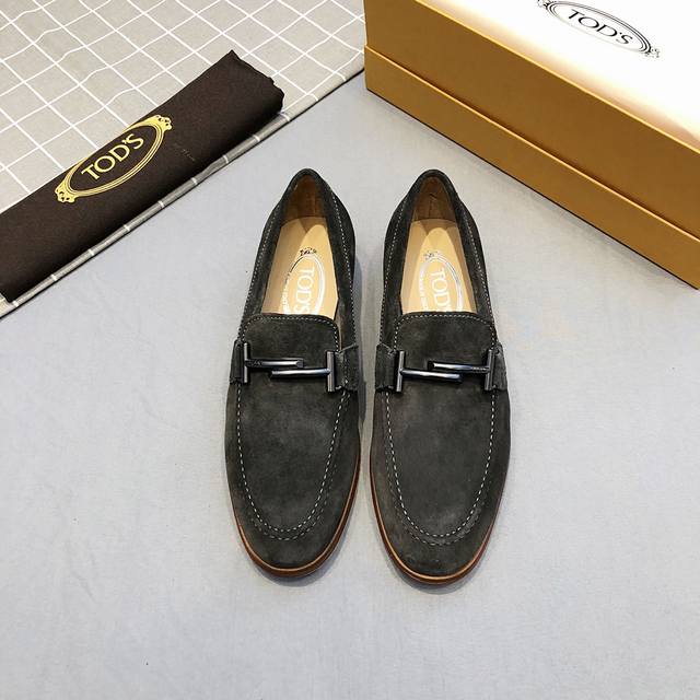 Tod* 高品质商务皮鞋，头层磨砂面牛里 2色 黑色 ，深蓝，咖啡色，深灰色，码数38-45