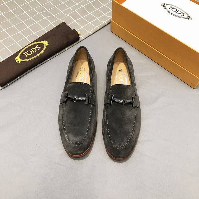 Tod* 高品质商务皮鞋，头层磨砂面牛里 2色 黑色 ，深蓝，咖啡色，深灰色，码数38-45