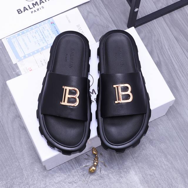 商品商标 Balmaln 巴尔曼 拖鞋 正码码数 38-45 商品材料 鞋面精选优质牛皮 橡胶大底