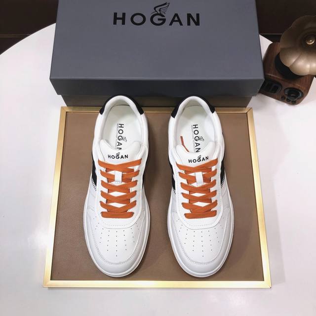 工厂批 Hogan 霍根 最新高版本男鞋，欢迎1 1对比，香港专柜休闲鞋，专柜品质，支持验货，优质做工，鞋面采用意大利进口胎牛皮拼接，进口毛巾内里，原版时尚运动