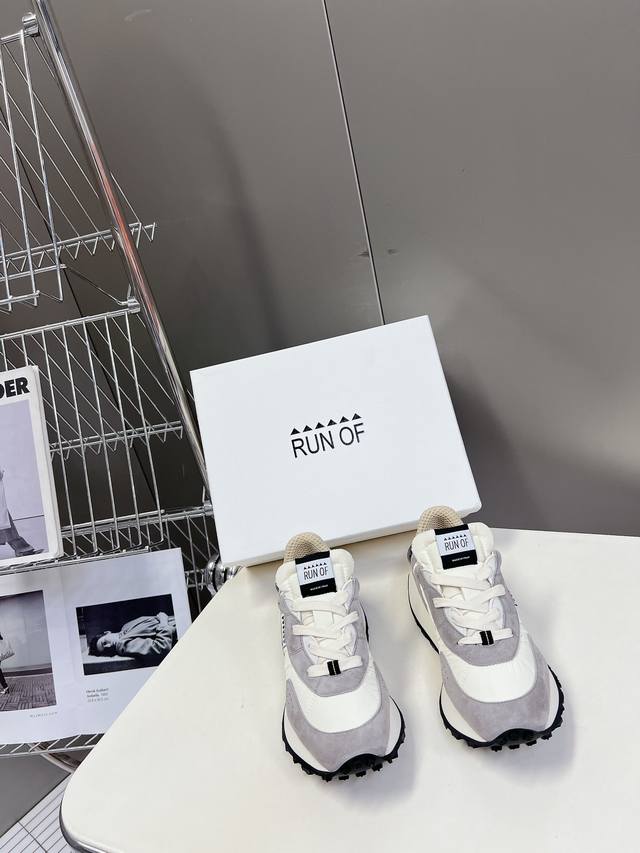 Run Of意大利小众品牌 休闲 运动鞋 跑鞋 原版购入开发 做货 这个品牌叫做run Of，大家肯定很少见，品牌于2020年才正式亮相这些都是他们家今年新款，